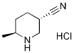 (3S,6S)-6-Methylpiperidine-3-carbonitrile hydrochloride Structure