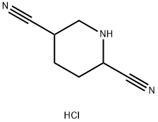 Piperidine-2,5-dicarbonitrile hydrochloride Structure
