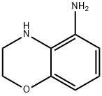 3,4-ジヒドロ-2H-ベンゾ[B][1,4]オキサジン-5-アミン 化学構造式