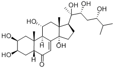 漏芦甾酮 结构式