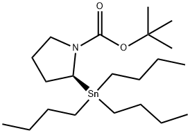 (S)-1-BOC-2-TRIBUTYLSTANNANYLPYRROLIDINE Structure