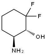 (1R,6S)-6-Amino-2,2-difluorocyclohexanol Struktur
