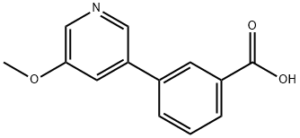 3-(5-メトキシピリジン-3-イル)安息香酸 化学構造式