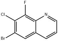 6-溴-7-氯-8-氟喹啉, 1375069-04-7, 结构式