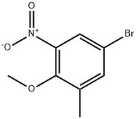 4-溴-2-甲基-6-硝基苯甲醚, 1375069-27-4, 结构式