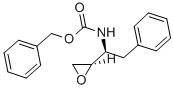 (2R,αS)-N-(ベンジルオキシカルボニル)-α-ベンジル-2-オキシランメタンアミン 化学構造式