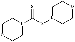 モルホリノジチオぎ酸4-モルホリニル 化学構造式