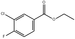 3-クロロ-4-フルオロ安息香酸エチル 化学構造式