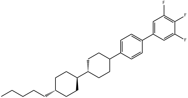TRANS,TRANS-4''-(4''-PENTYL-BICYCLOHEXYL-4-YL)--3,4,5-TRIFLUOROBIPHENYL Struktur