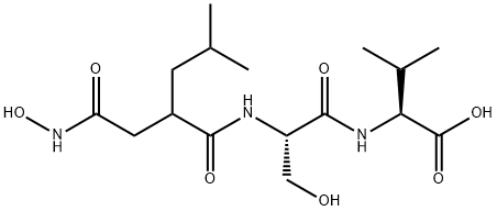 L-N-(N-hydroxy-2-isobutylsuccinamoyl)seryl-L-valine 结构式