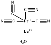 钡四氰铂酸盐(II) 四水合物, 13755-32-3, 结构式