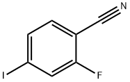 2-氟-4-碘苯腈,137553-42-5,结构式