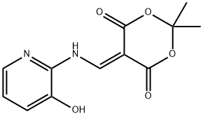 Isopropylidene N-(3-hydroxy-2-pyridyl)aminomethylenemalonate Structure