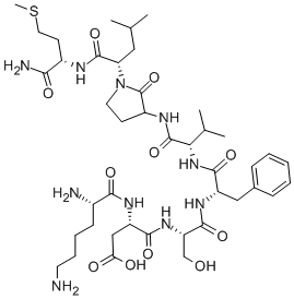 137593-52-3 H-LYS-ASP-SER-PHE-VAL-GLY-R-GAMMA-LACTAM-LEU-MET-NH2