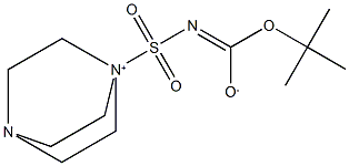 (1,4-diazabicyclo[2.2.2]octan-1-ium-1-ylsulfonyl)(tert-butoxycarbonyl)amide Struktur