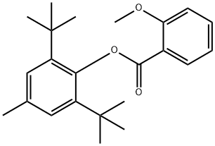 3,5-DIISOBUTYL-4-(2-METHOXYBENZOYL)-OXO-TOLUENE Struktur