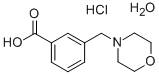 3-(モルホリン-4-イルメチル)安息香酸塩酸塩水和物 化学構造式