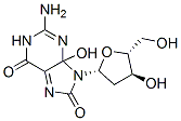 4-ヒドロキシ-8-オキソ-2′-デオキシ-4,8-ジヒドログアノシン 化学構造式