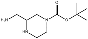 3-(氨基甲基)哌嗪-1-甲酸叔丁酯, 1376099-80-7, 结构式