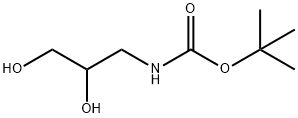 BOC-(RS)-3-AMINO-1,2-PROPANEDIOL 化学構造式
