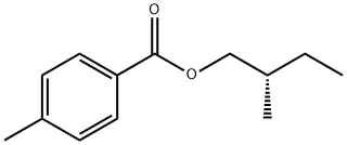 Benzoic acid, 4-Methyl-, 2-Methylbutyl ester Struktur