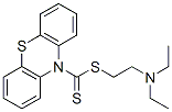 10H-Phenothiazine-10-carbodithioic acid 2-(diethylamino)ethyl ester Struktur