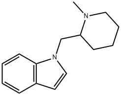 1-((1-Methylpiperidin-2-yl)Methyl)-1H-indole Structure