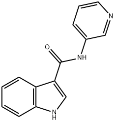 1H-INDOLE-3-CARBOXYLIC ACID PYRIDIN-3-YLAMIDE, 137643-23-3, 结构式