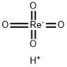 ヒドロキシジオキソオキシラトレニウム(VI) 化学構造式