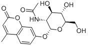 4-Methylumbelliferyl 2-Amino-2-deoxy-a-D-glucopyranoside Struktur
