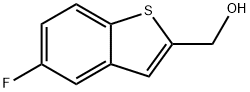 (5-フルオロ-1-ベンゾチオフェン-2-イル)メタノール 化学構造式