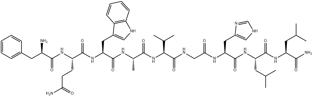 [D-Phe1,Leu8,9]リトリン 化学構造式