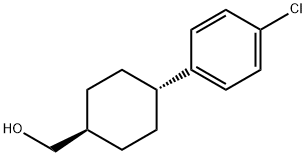 [TRANS-4-(4-クロロフェニル)シクロヘキシル]メタノール 化学構造式