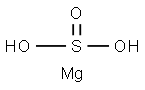 ビス(スルフィノオキシ)マグネシウム 化学構造式