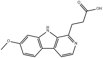 7-Methoxy-b-carboline-1-propionic acid Structure