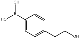 4-(2-ヒドロキシエチル)フェニルボロン酸 化学構造式