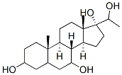 pregnane-3,7,17,20-tetrol Structure