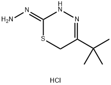 5-(T-BUTYL)-6H-1,3,4-TRIADIAZINE HYDROCHLORIDE Structure
