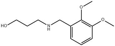 3-(2,3-DIMETHOXY-BENZYLAMINO)-PROPAN-1-OL Struktur