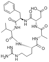 CYCLO(-ARG-ALA-ASP-D-PHE-VAL) Struktur