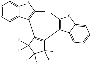 1,2-BIS[2-METHYLBENZO[B]THIOPHEN-3-YL]-3,3,4,4,5,5-HEXAFLUORO-1-CYCLOPENTENE Struktur