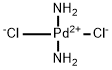 Diamminedichloropalladium Struktur