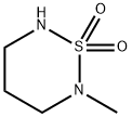 2-メチル-[1,2,6]チアジアジナン1,1-ジオキシド 化学構造式