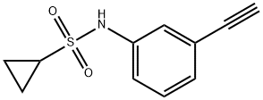 Cyclopropanesulfonic acid (3-ethynylphenyl)-amide,1378461-82-5,结构式