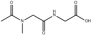 Glycine,  N-(N-acetyl-N-methylglycyl)-  (9CI) Struktur