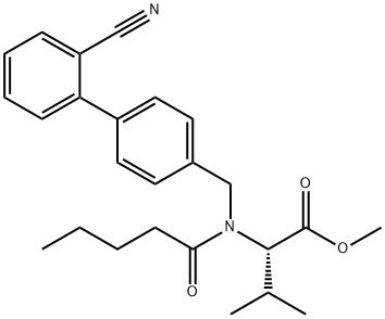 Valsartan cyano analog methyl ester Struktur