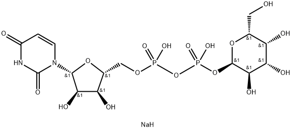 UDP-Α-D-ガラクトース二ナトリウム塩 化学構造式