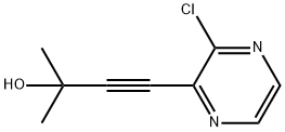 4-(3-Chloropyrazin-2-yl)-2-Methylbut-3-yn-2-ol Struktur