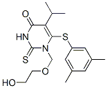 5-isopropyl-1-((hydroxyethoxy)methyl)-6-(3,5-dimethylphenythio)-2-thiouracil|