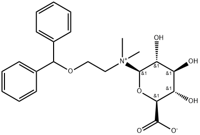 DiphenhydraMine N-β-D-Glucuronide, 137908-78-2, 结构式